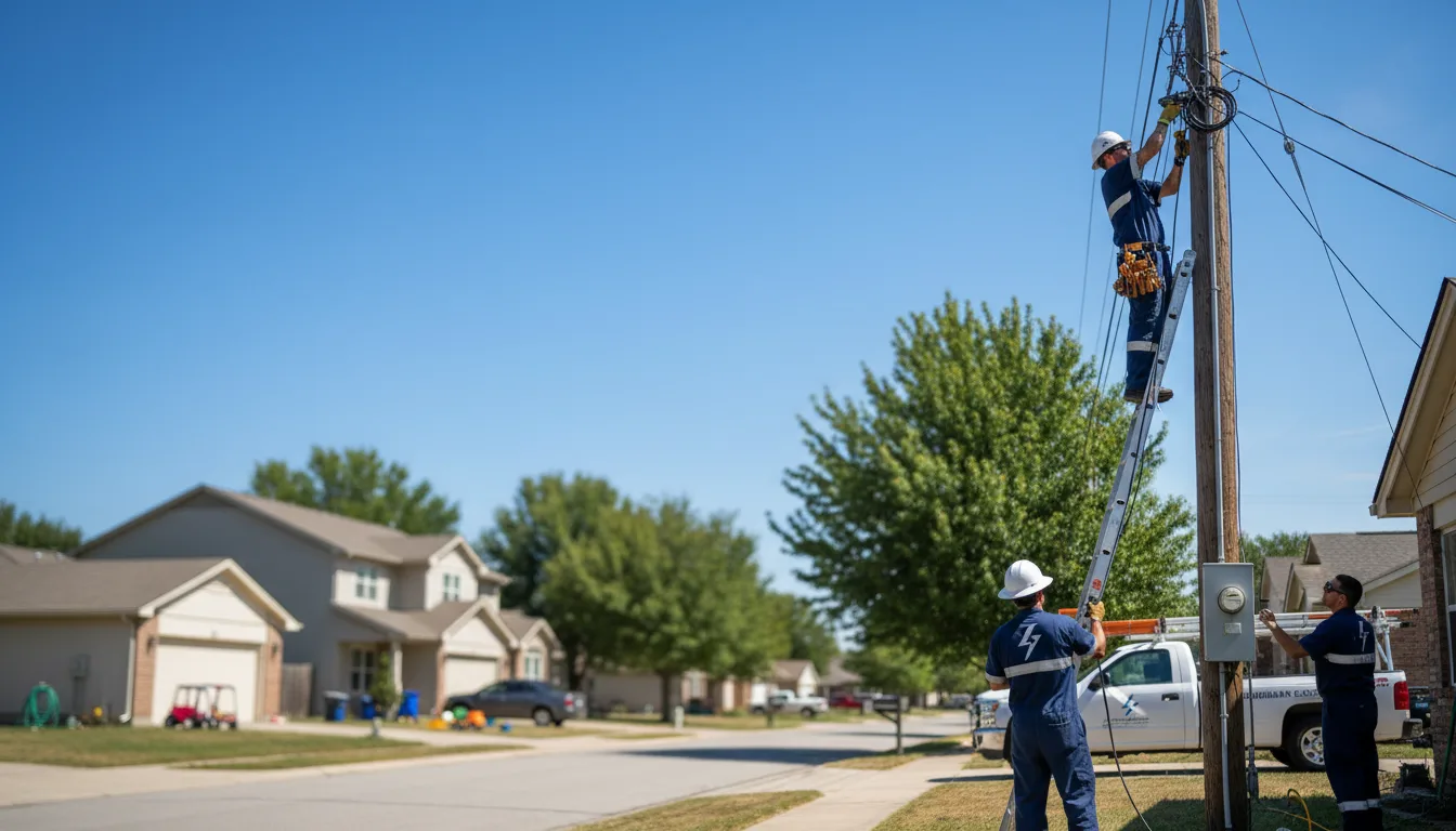 Residential electrician providing installation services in Ferryville, WI